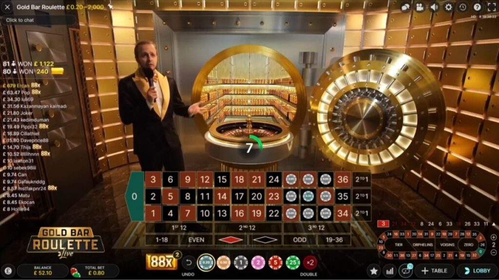 Gold Bar Roulette - Game 1 - Lucky555s