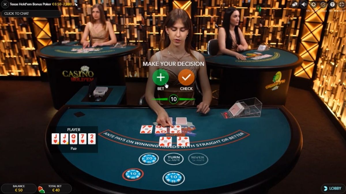 Texas Hold'em Bonus Poker - Game 3 - lucky555s