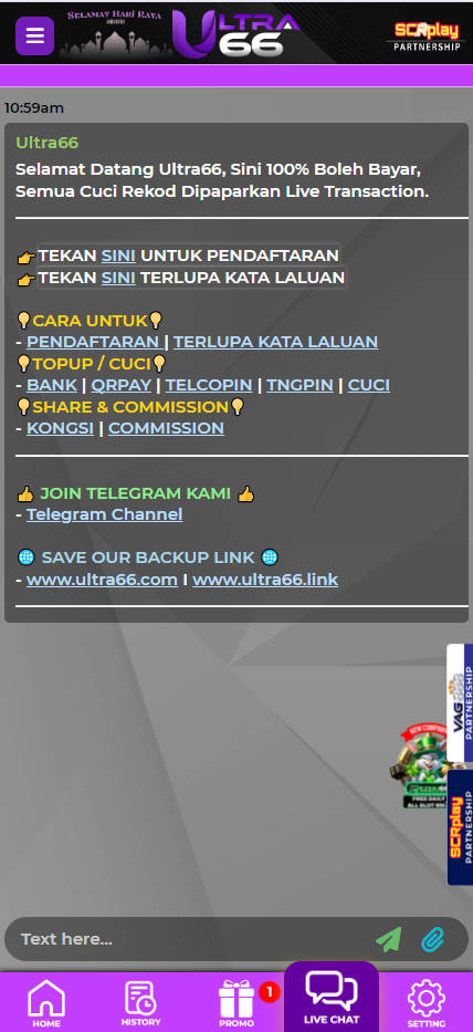 Ultra66 - Live Chat - Lucky555s