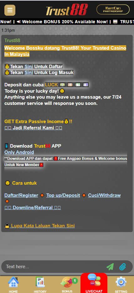 Trust88 - Live Chat - Lucky555s