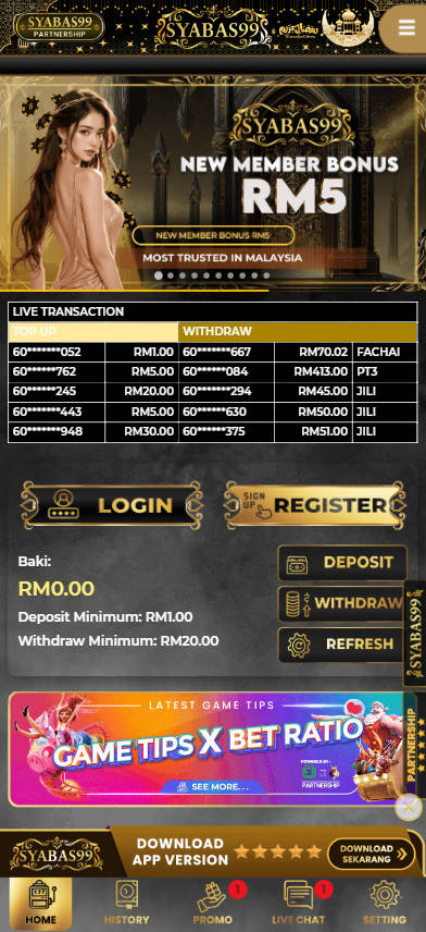 Syabas99 - Homepage - Lucky555s