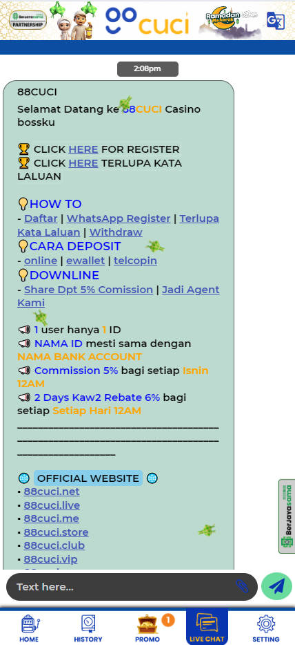 88Cuci - Live Chat - Lucky555s
