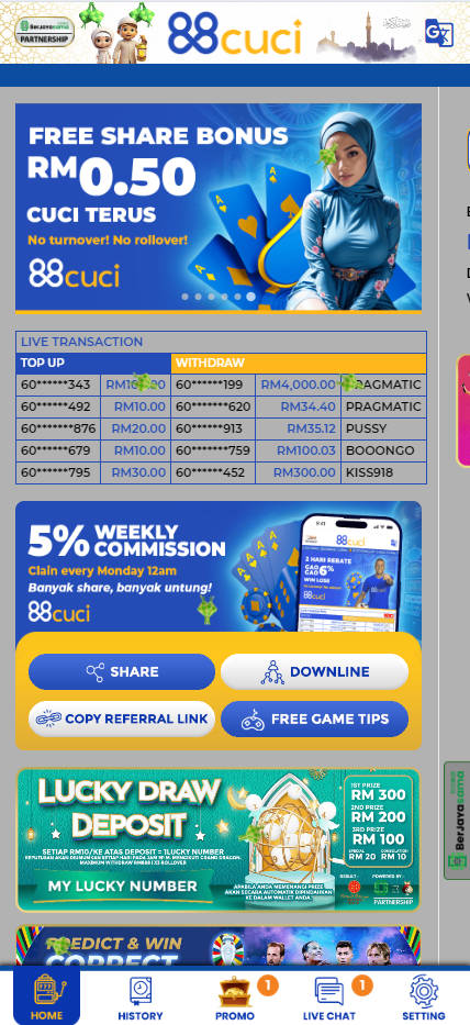 88Cuci - Homepage - Lucky555s