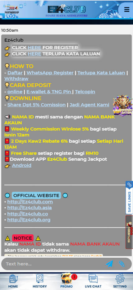 EZ4CLUB - Live Chat - Lucky555s