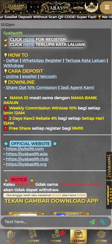 Syabas99 - Live Chat - Lucky555s