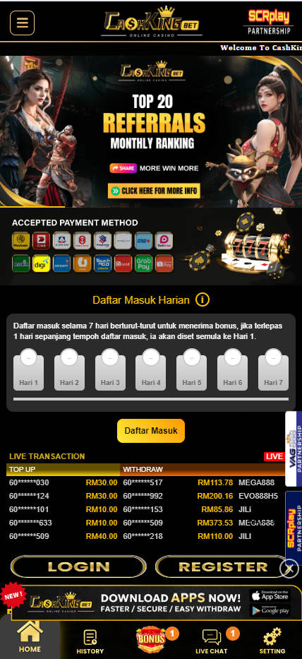 CashKingBet - Homepage - Lucky555s