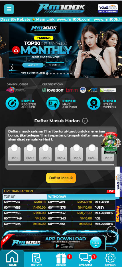 RM100K - Homepage - lucky555s