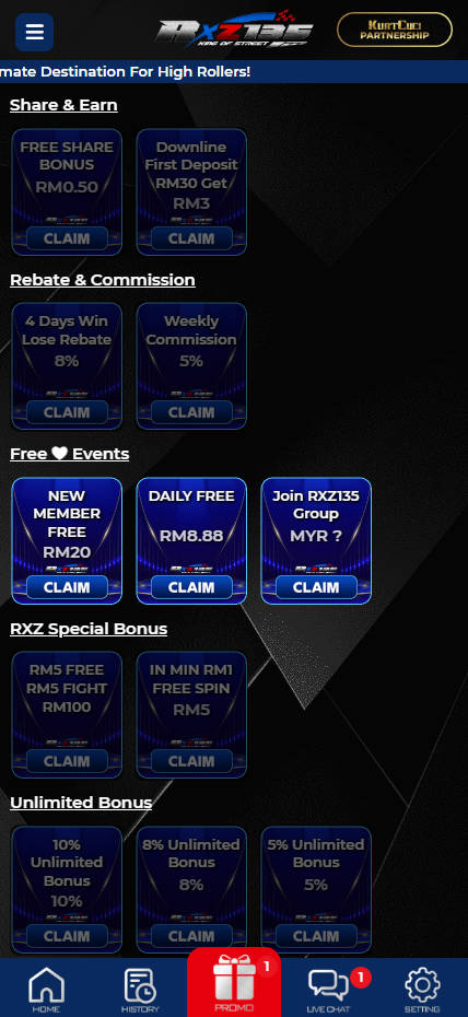 RXZ135 - Promotion - Lucky555s