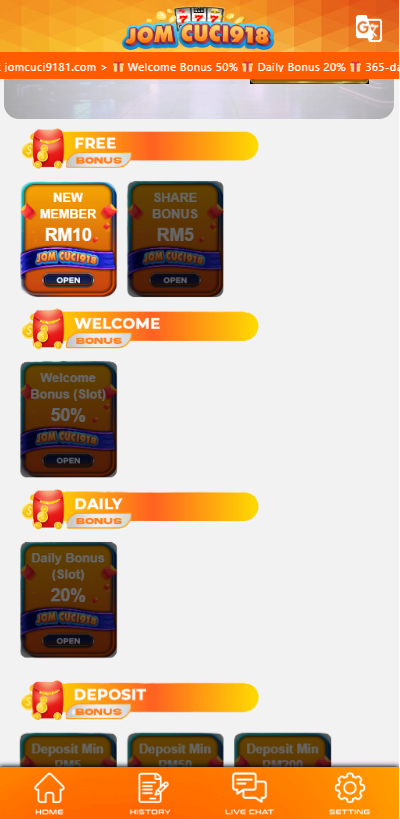 JomCuci918 - Promotion - lucky555s