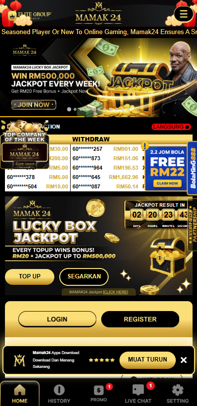 Mamak24 - Homepage - lucky555s