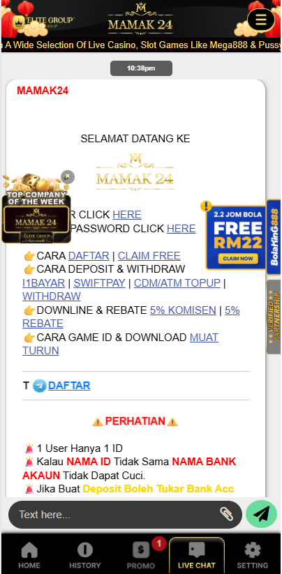 Mamak24 - Livechat - lucky555s