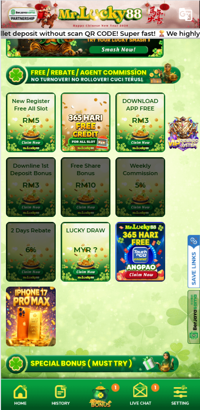 MrLucky88 - Promotion - lucky555s