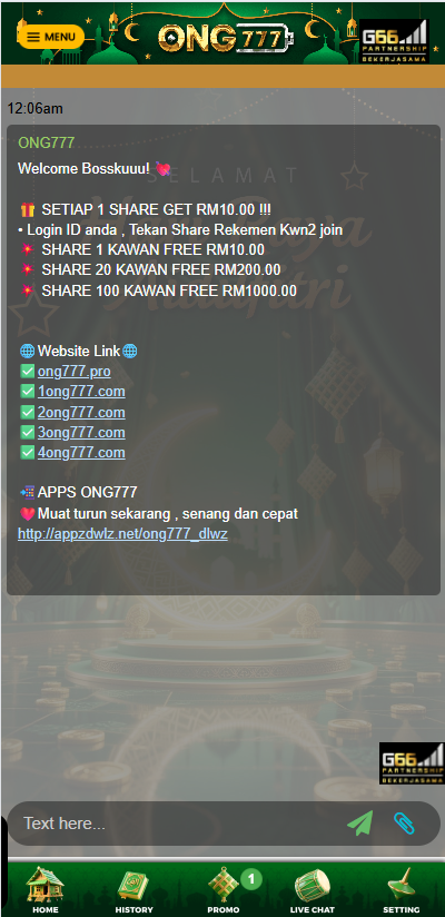 Ong777 - Livechat - lucky555s