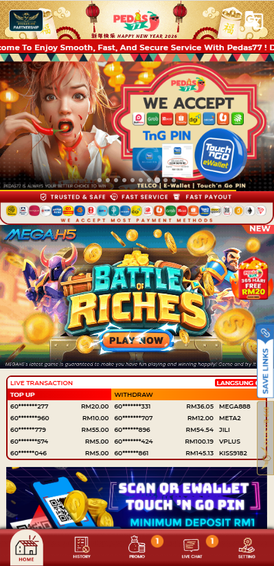 Pedas77 - Homepage - lucky555s