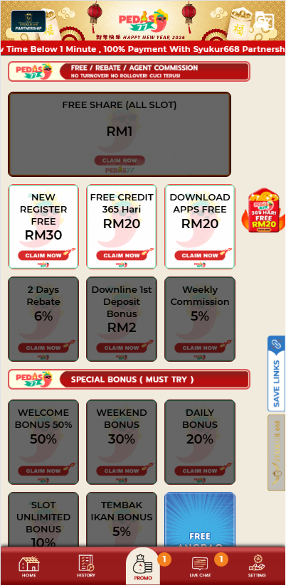 Pedas77 - Promotion - lucky555s