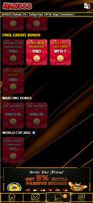 Mari888 - Promotion - lucky555s