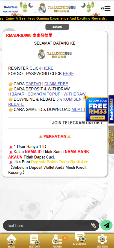 Realmadrid888 - Livechat - lucky555s